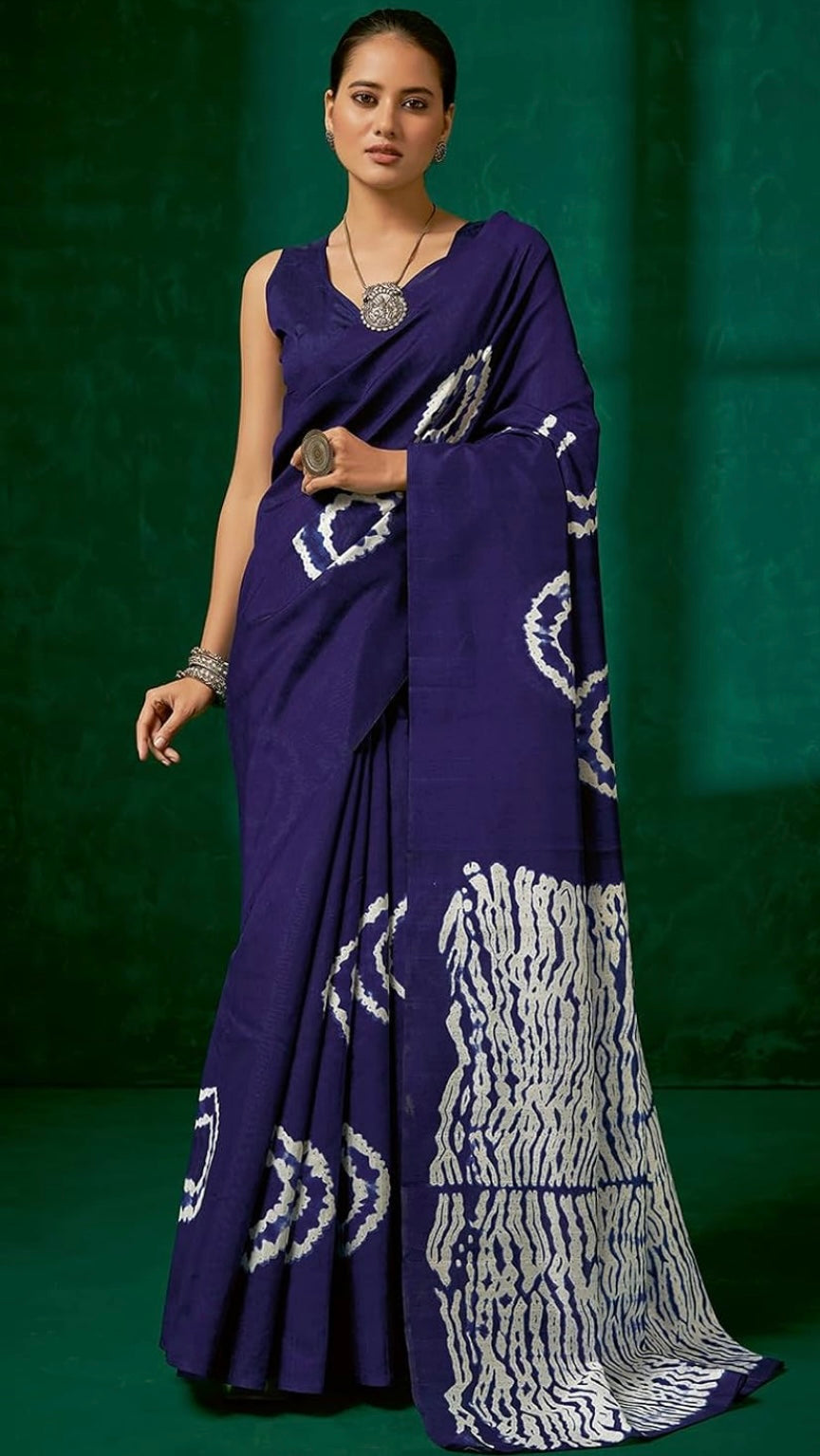 Shibori Charm, Sambalpuri Cotton Silk Saree