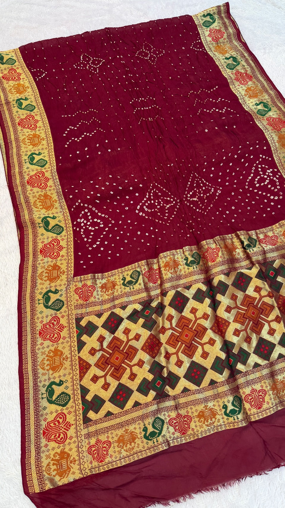 Hand Bandhani Saree SALE : 18