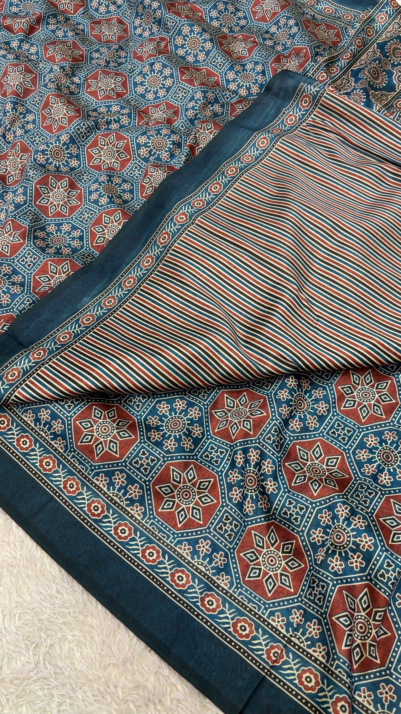 Tusser Silk Kalamkari Saree Vol.13