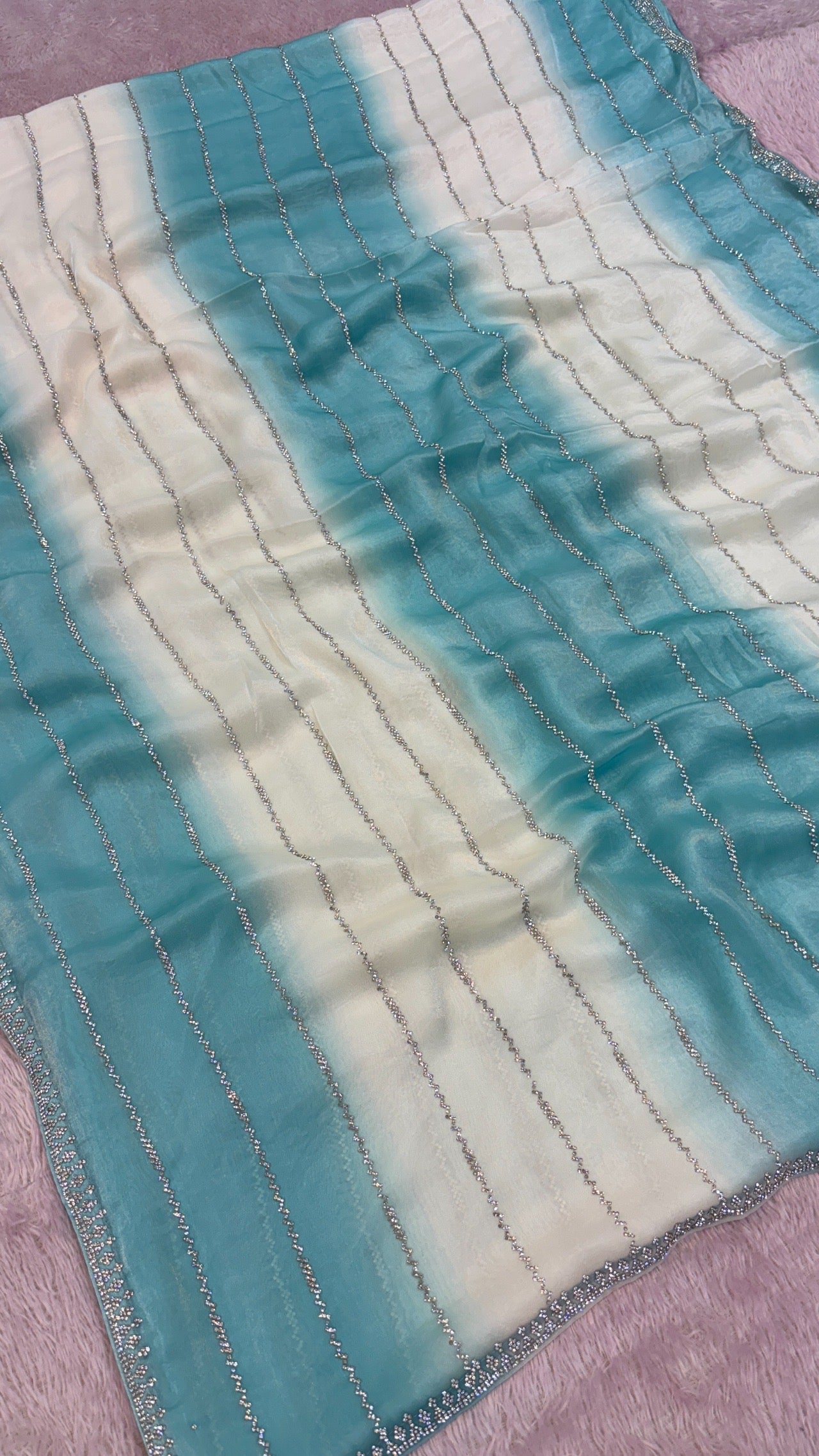 Premium Designer Saree (Blue)