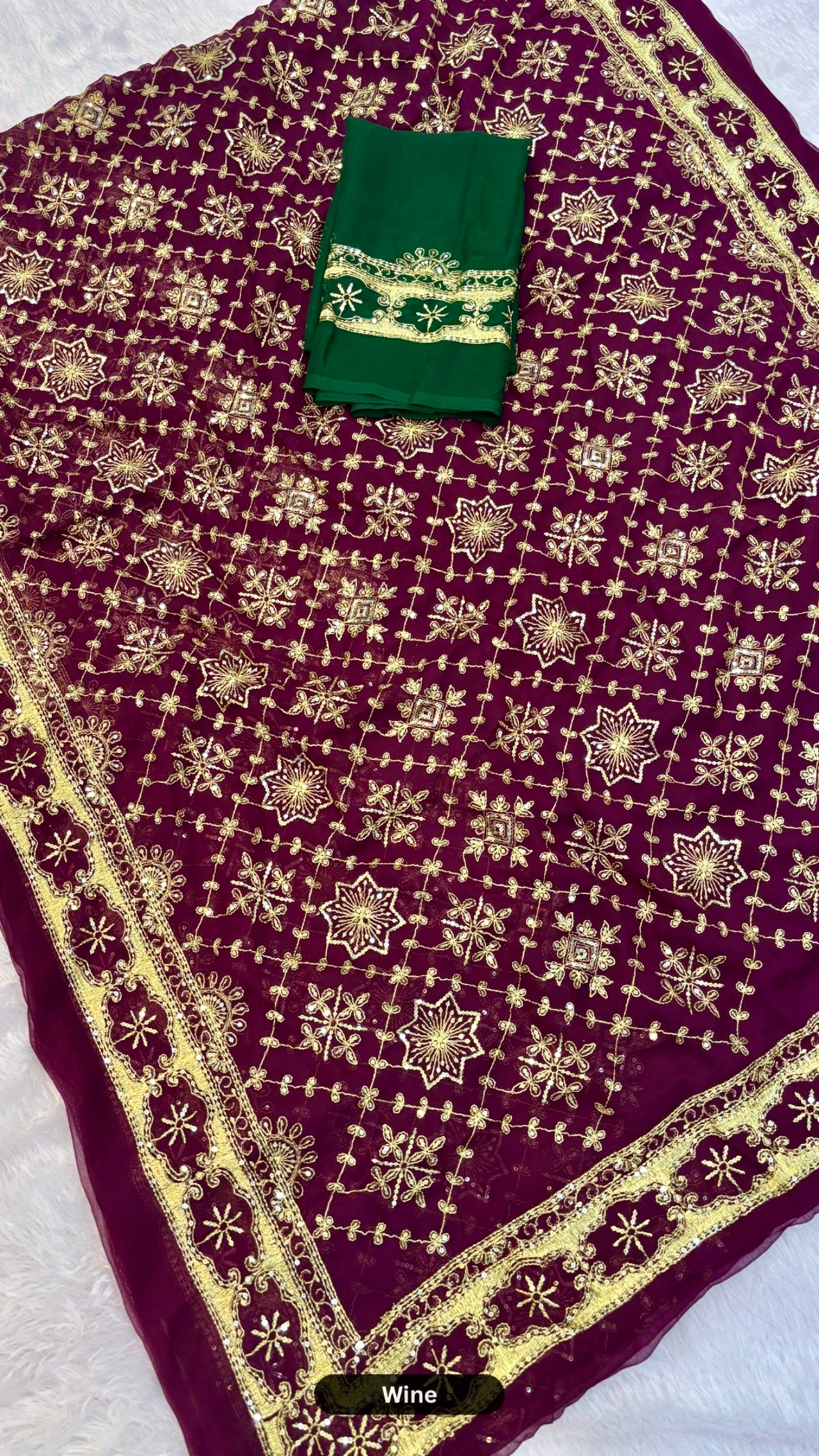 Heavy Vintage Gharchola Saree with Sequence Work