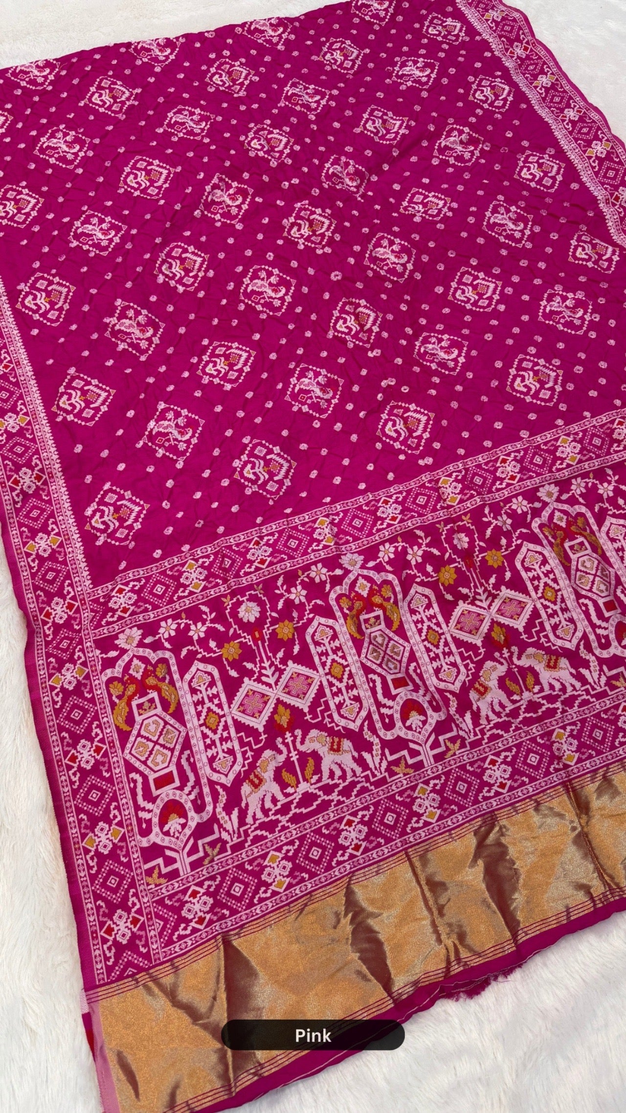 Kutchi Real Bandhej X Patan Patola Saree