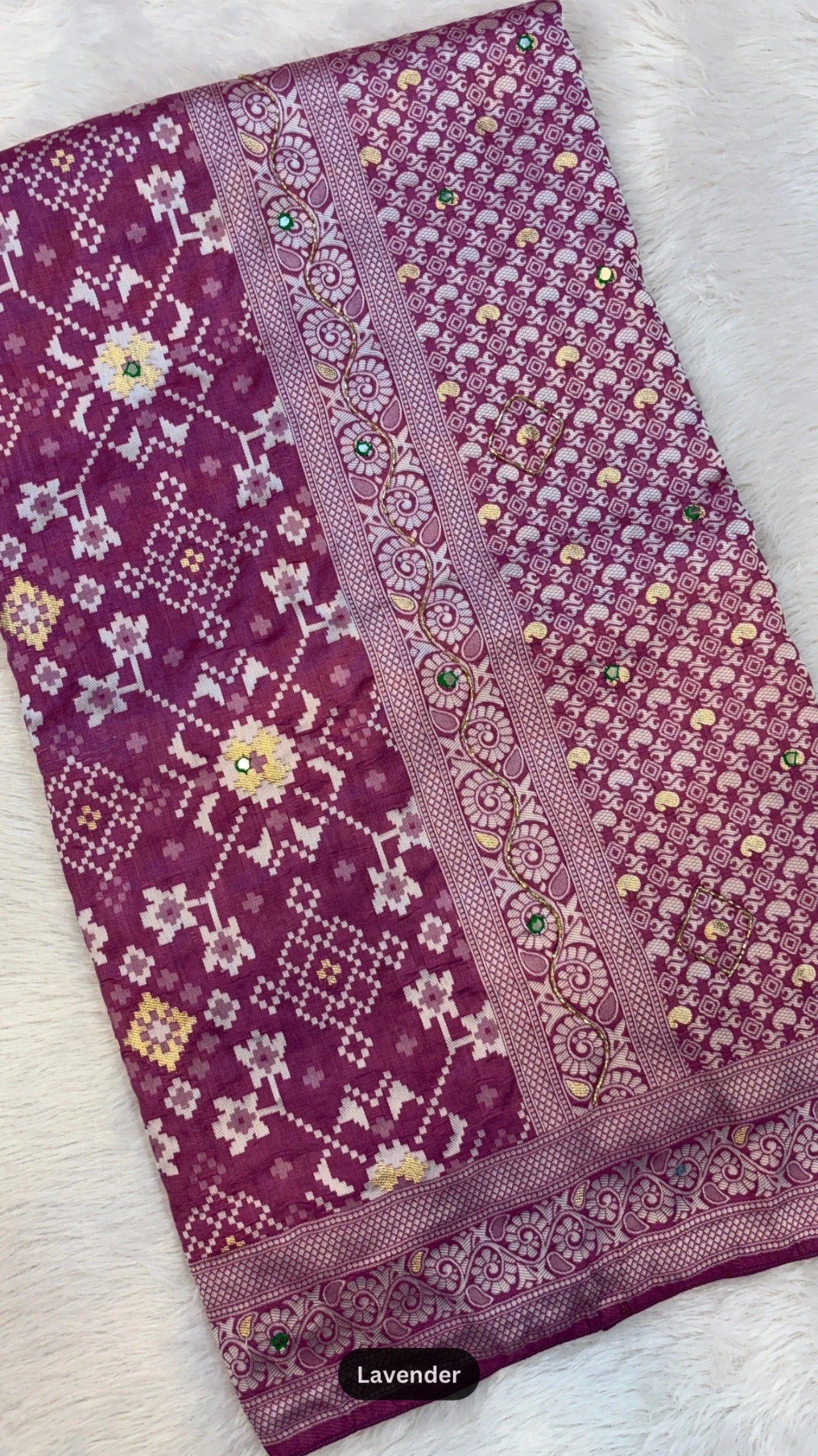 Patola Saree With Handwork