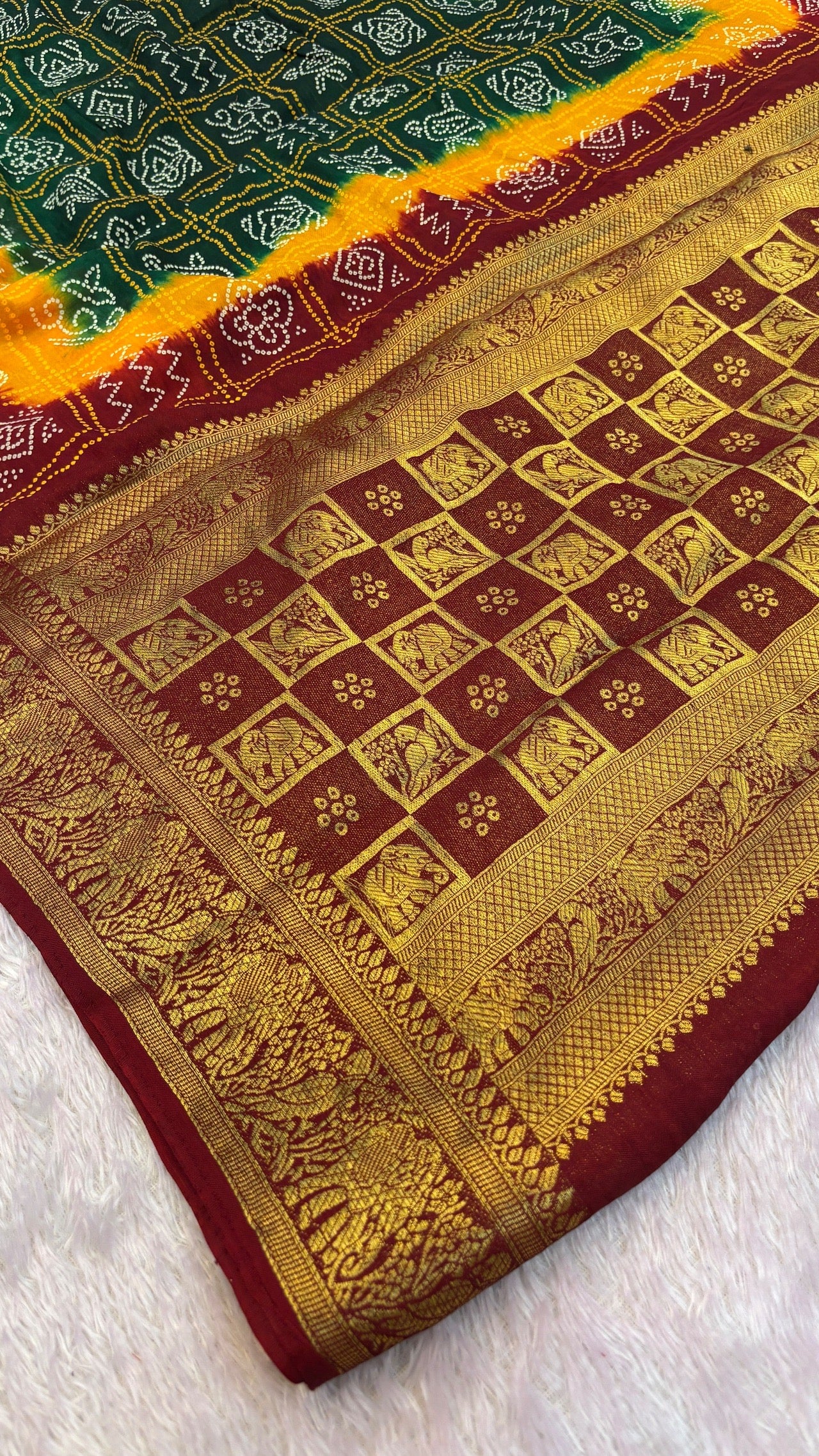 Royal Banarasi 3D Gharchola Saree