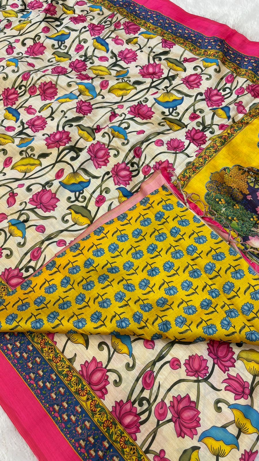 Tusser Silk Kalamkari Saree Vol.2