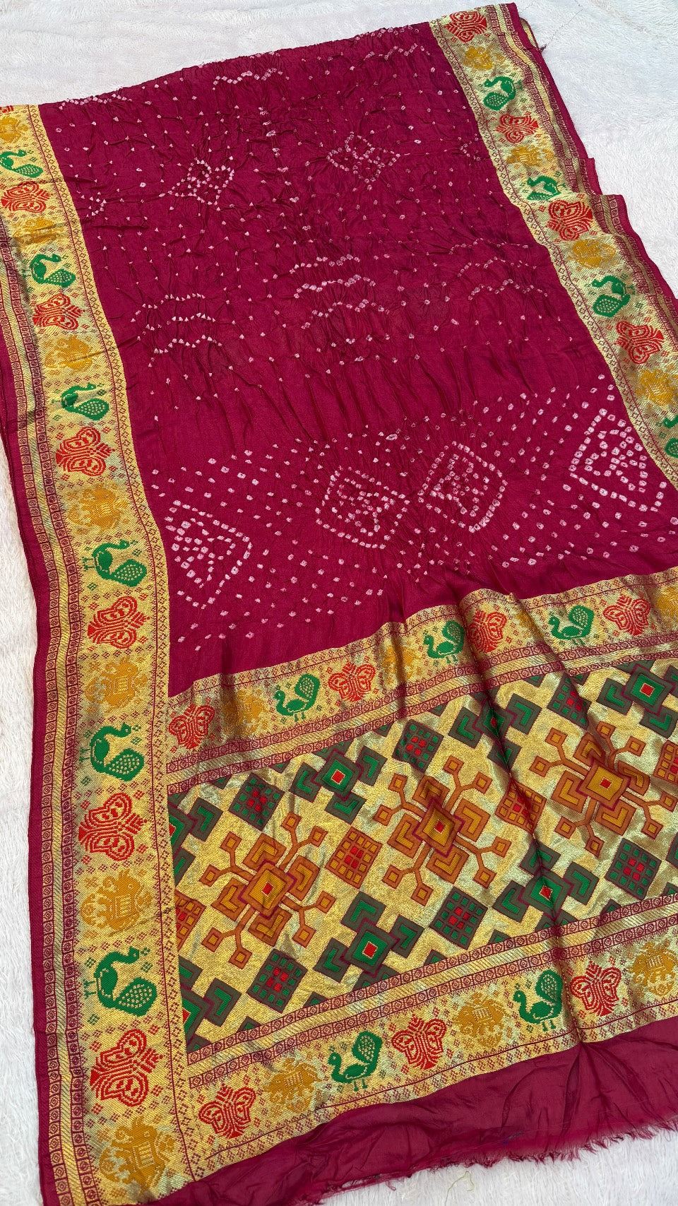 Hand Bandhani Saree SALE : 17