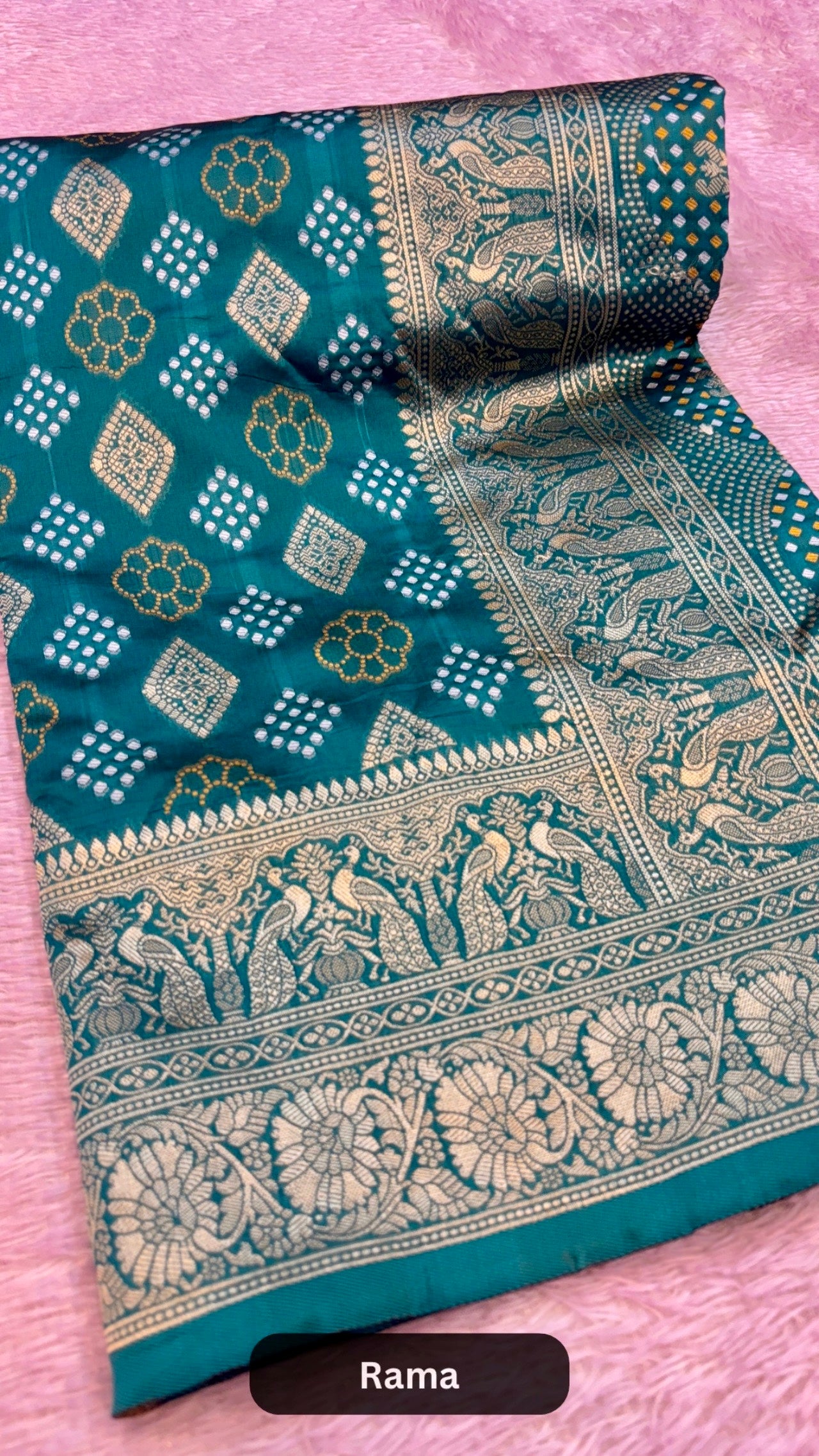 Rai Banarasi Bandhani Saree