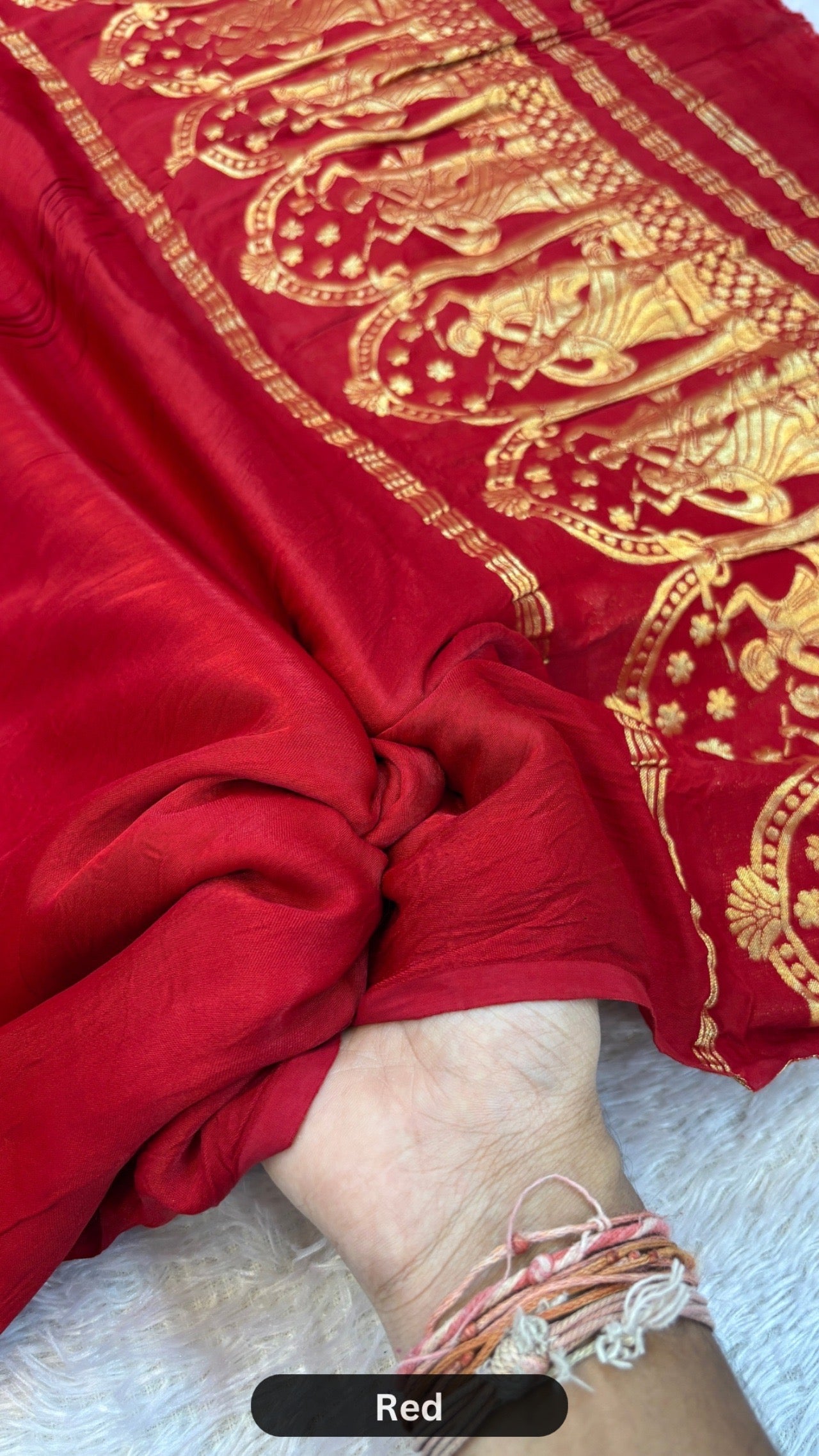 Plain Model Silk Saree (Never a Old Fashion) Red
