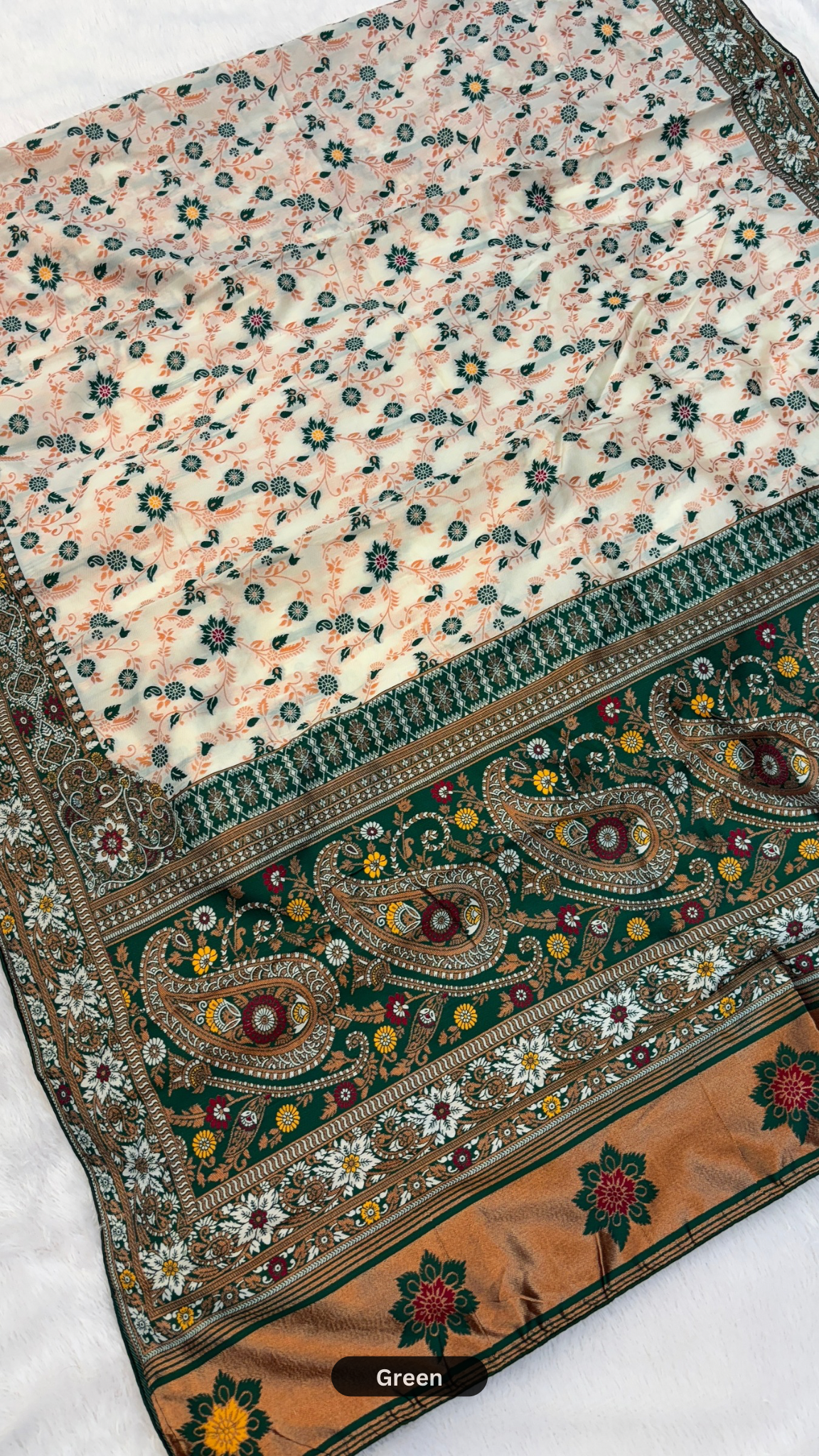Soft Silk Rajwadi Saree (Heavy Jaal)