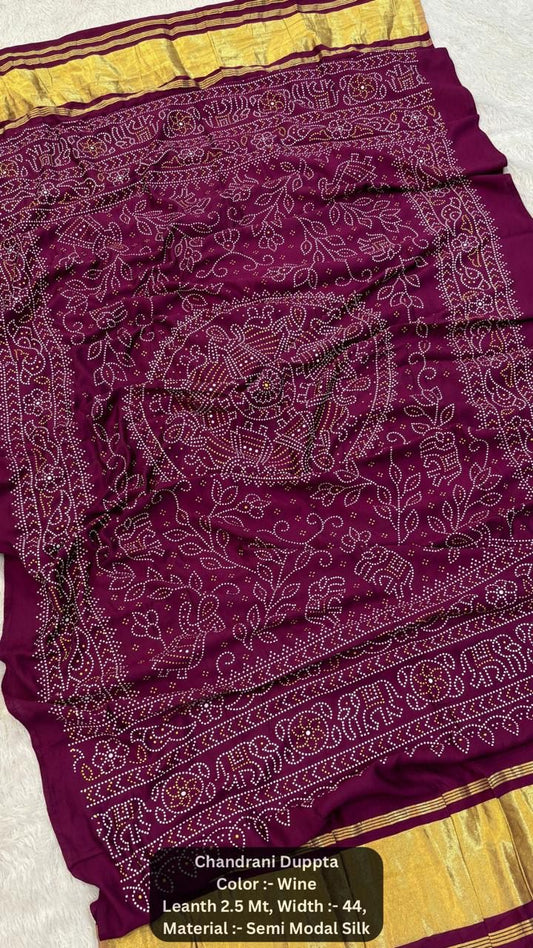 Chandrani Duppta With Lagadi Patta