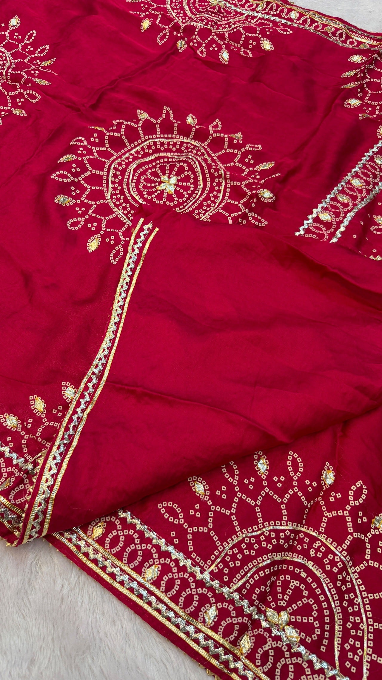 Royal Gottapatti Silk Bandhej Saree (RANI-VS)