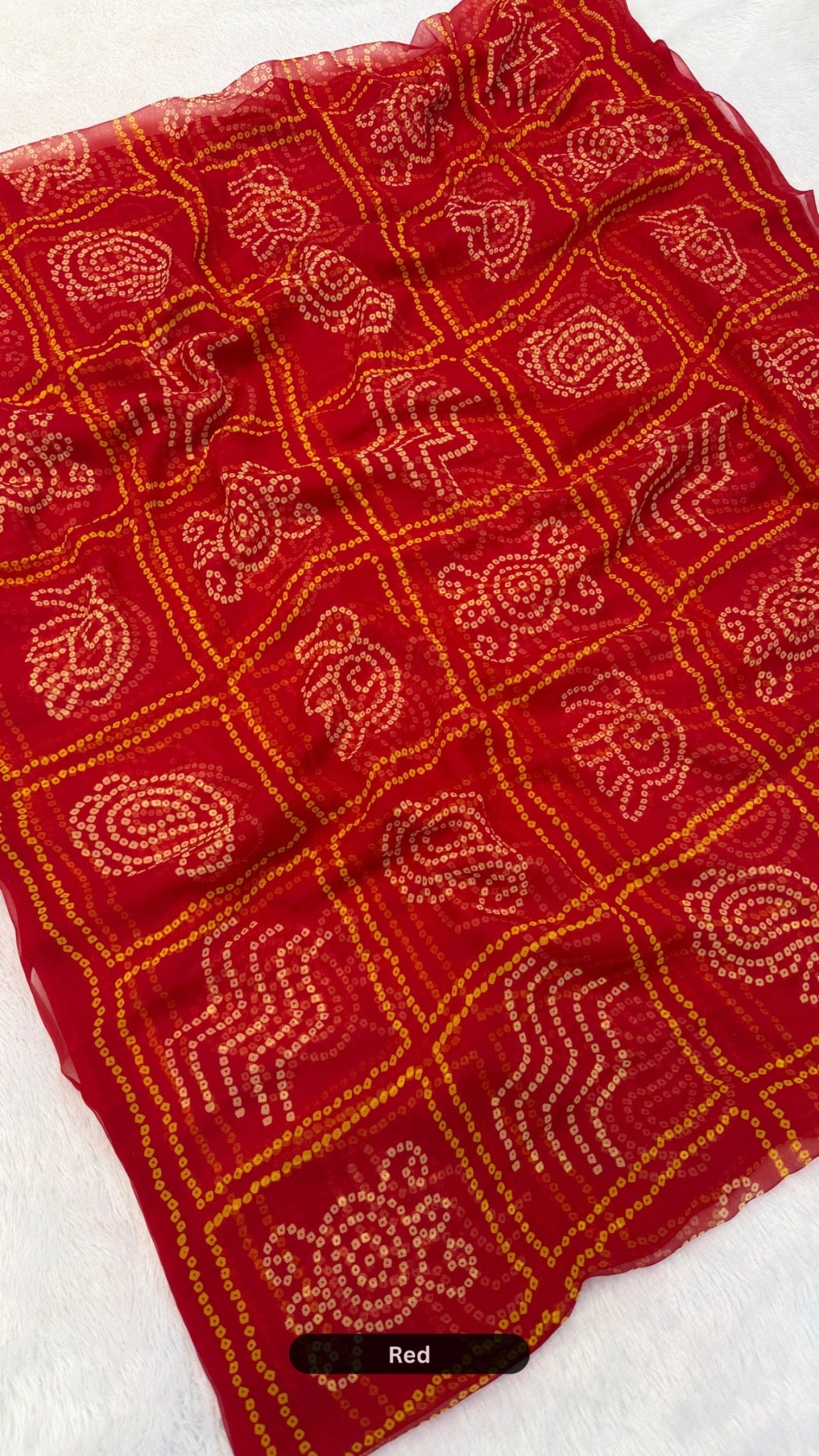 Pure Chiffon Saree (Gharchola)