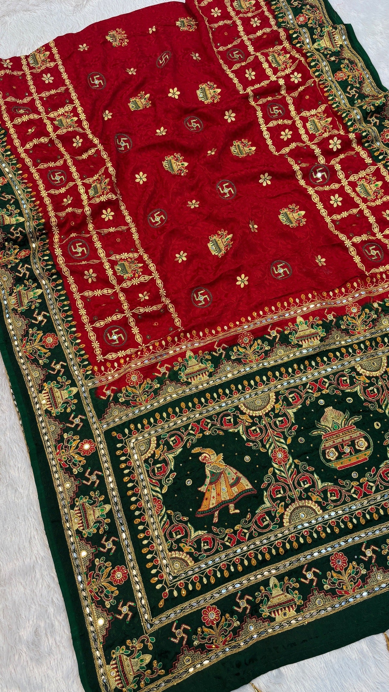 Kutchi Gharchola Saree (Kumbh)
