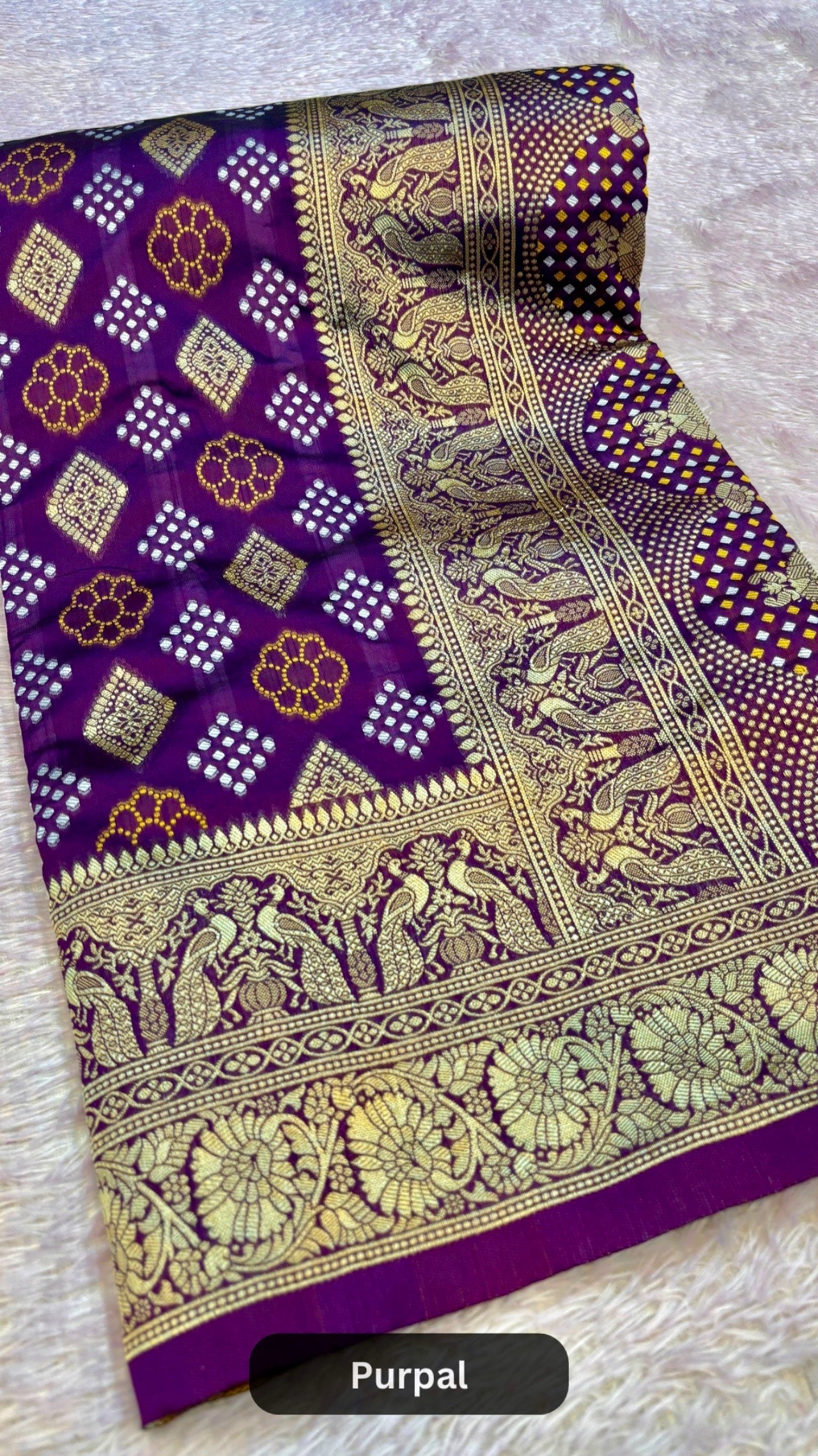 Rai Banarasi Bandhani Saree