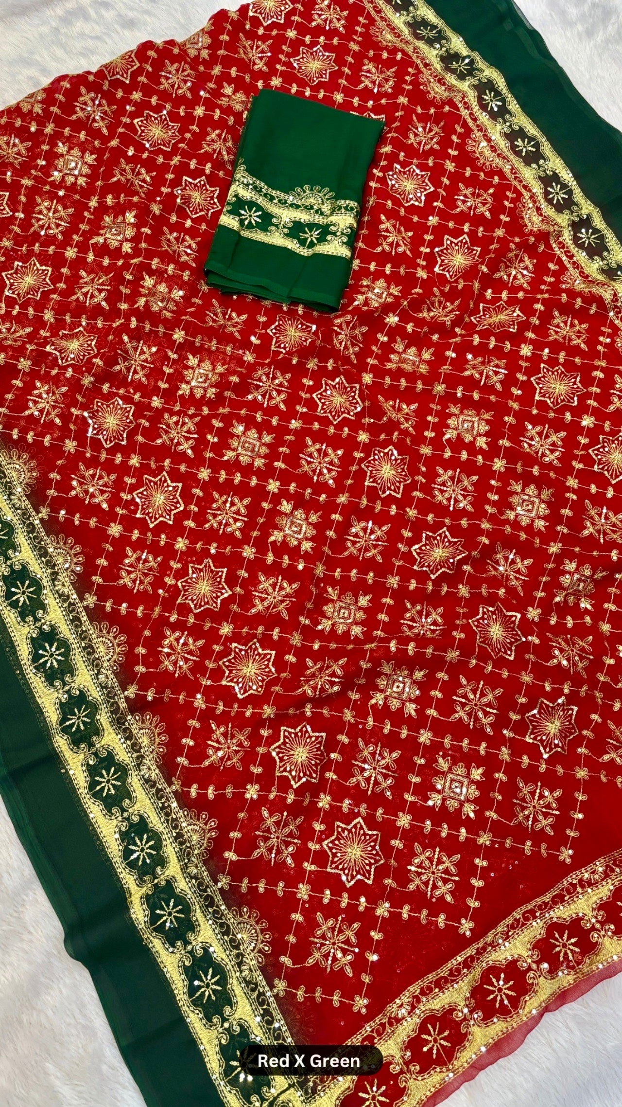 Heavy Vintage Gharchola Saree with Sequence Work