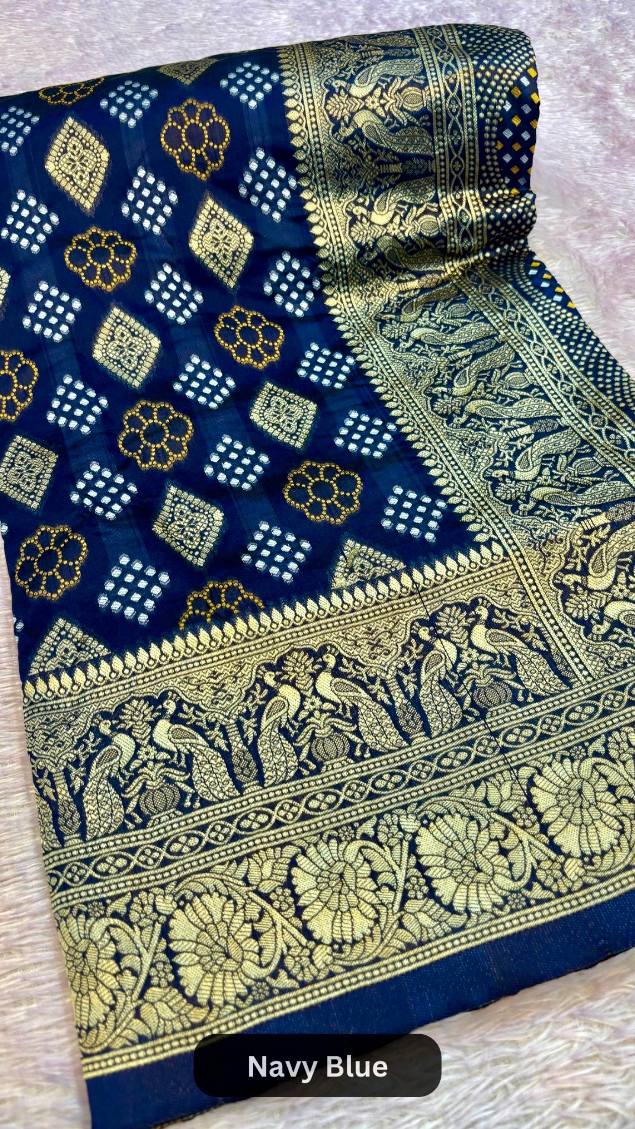 Rai Banarasi Bandhani Saree