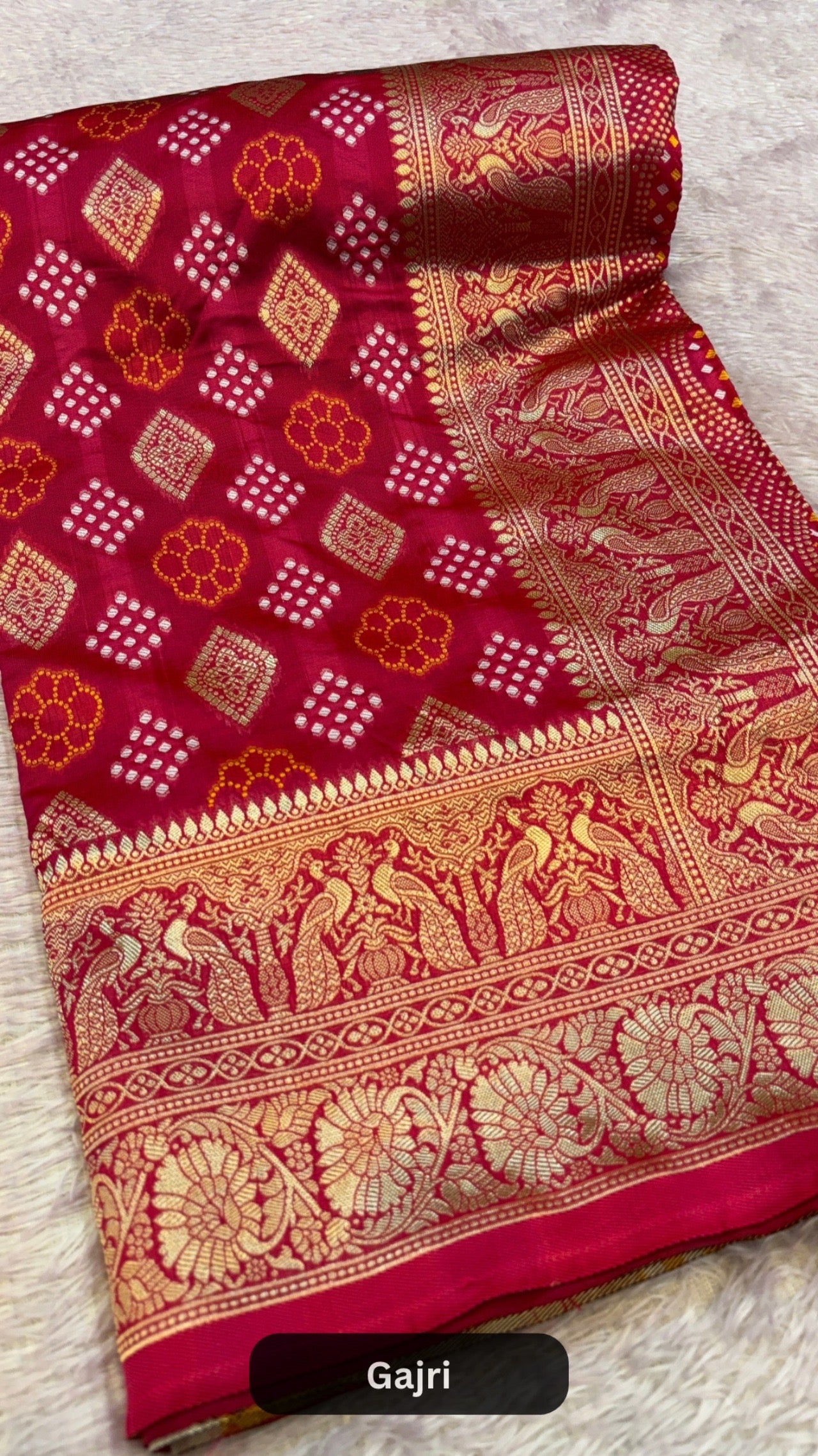 Rai Banarasi Bandhani Saree