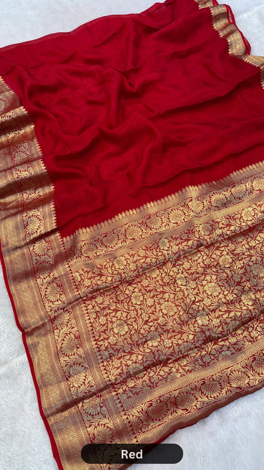 Royal Banarasi Plain Kanjivaram Saree