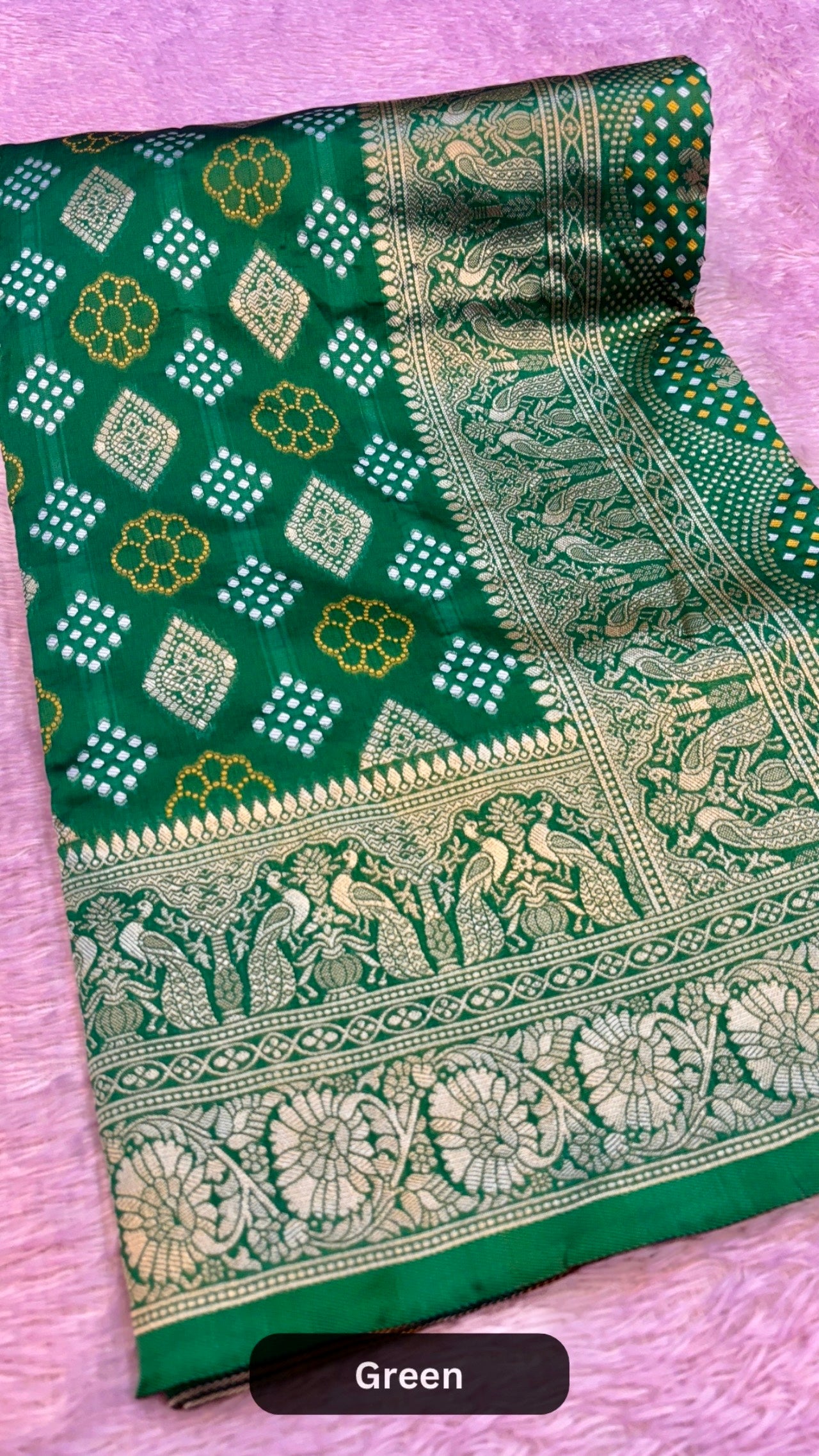 Rai Banarasi Bandhani Saree