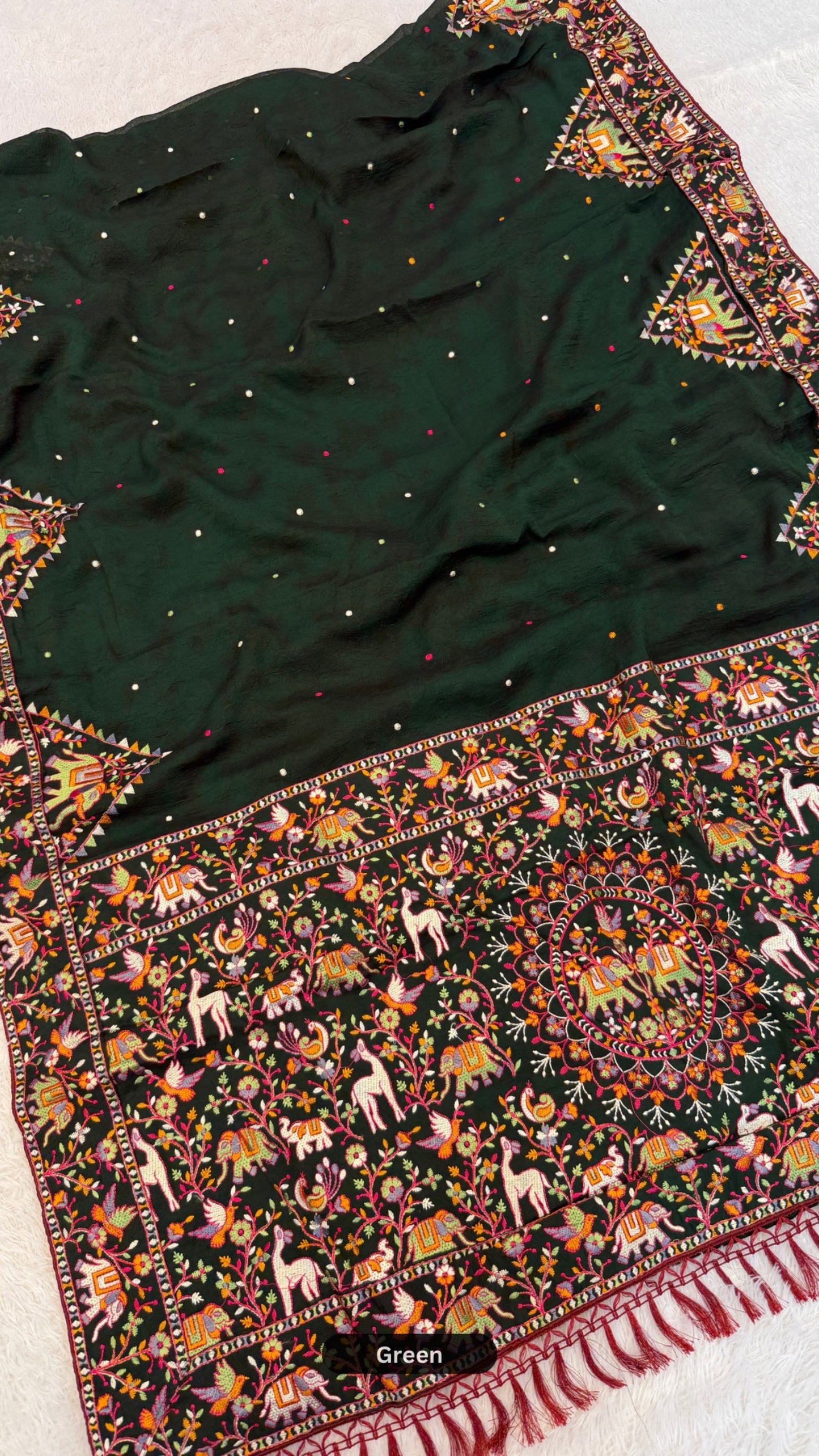 Kutchi Embroidery Classic Saree