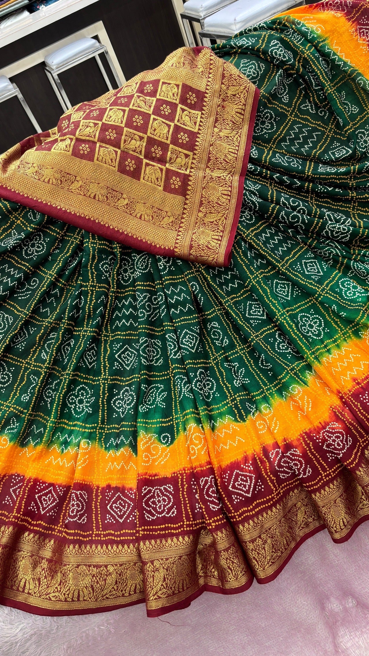 Royal Banarasi 3D Gharchola Saree