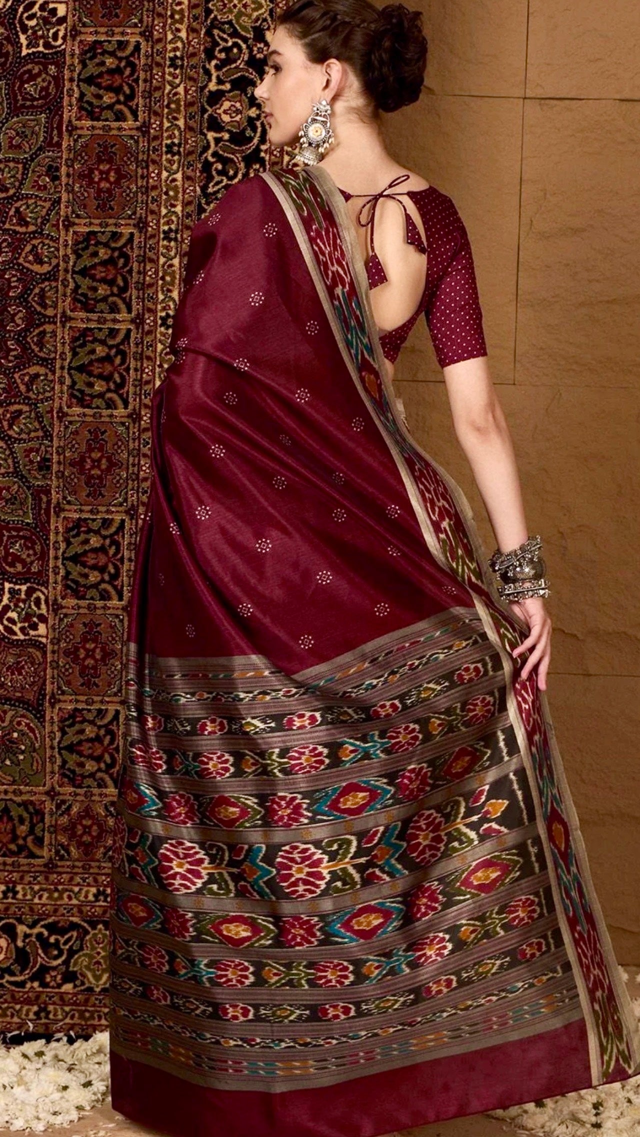 Vintage Coco Patola Saree