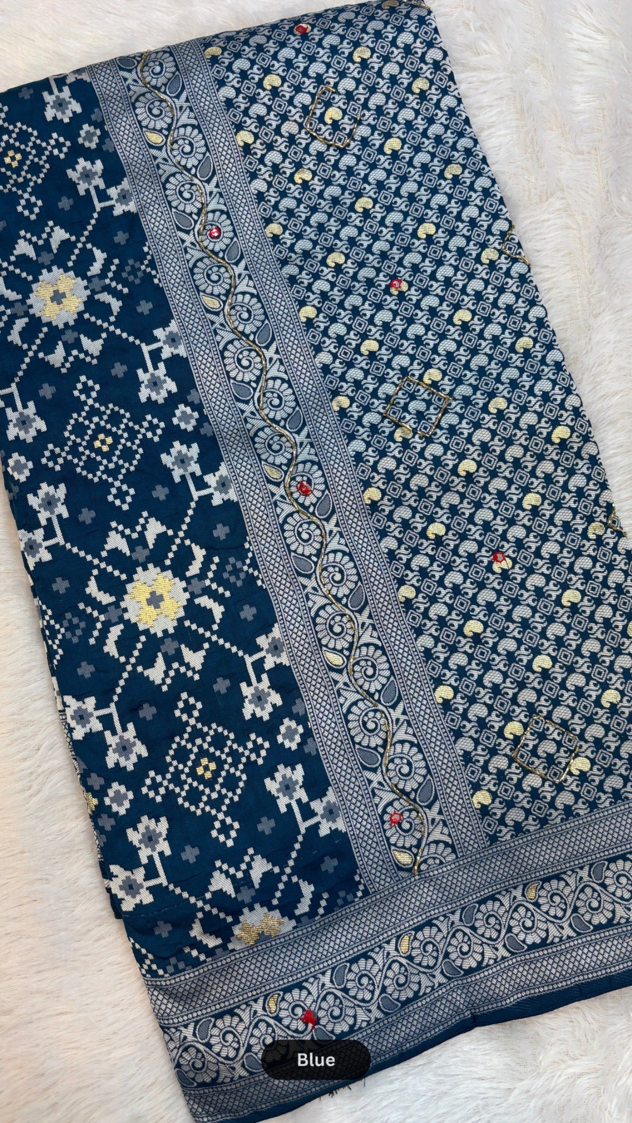 Patola Saree With Handwork