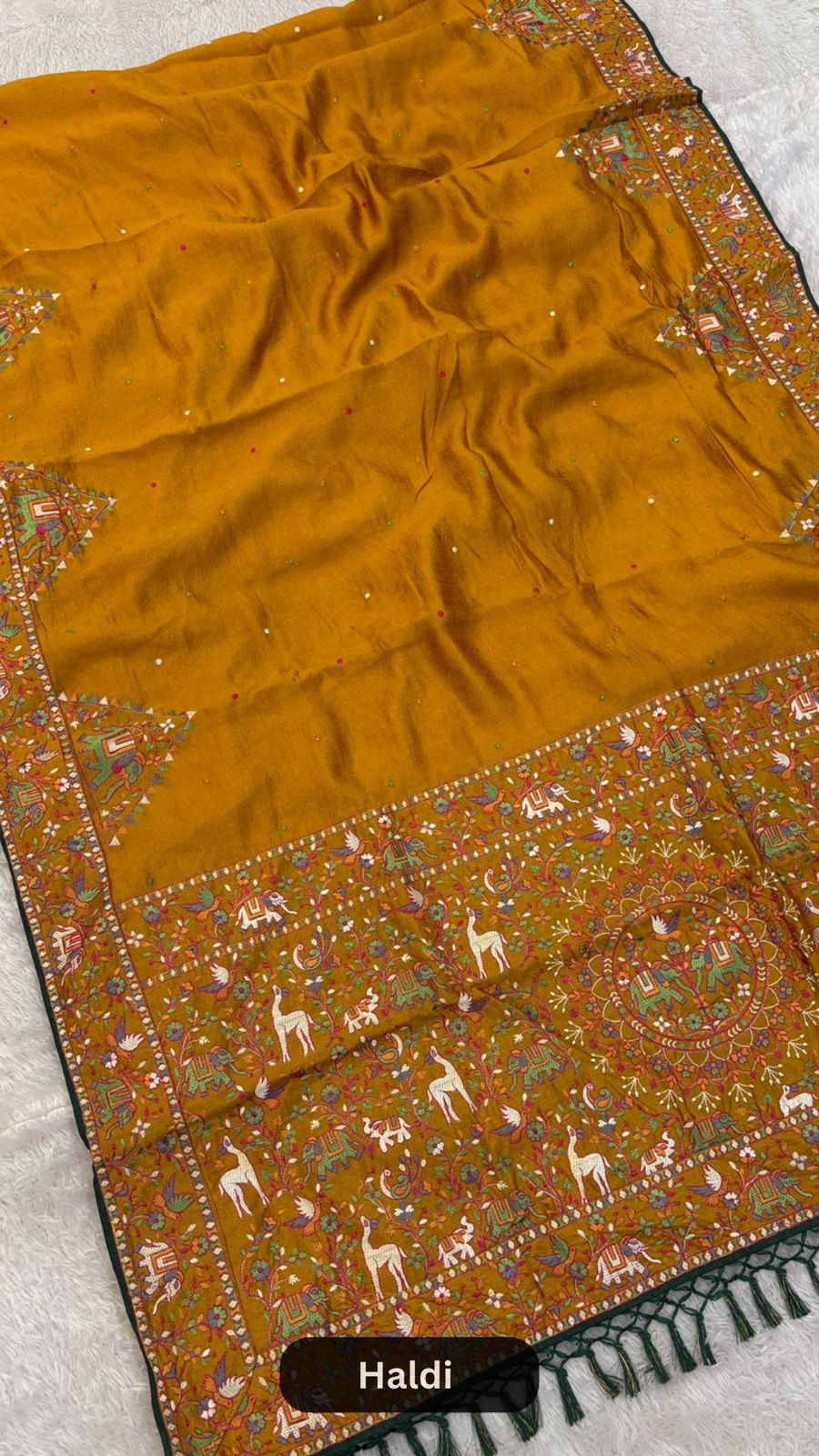 Kutchi Embroidery Classic Saree