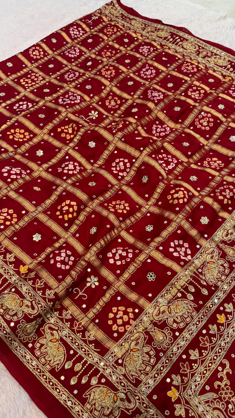 Traditional Gharchola Saree - 4074