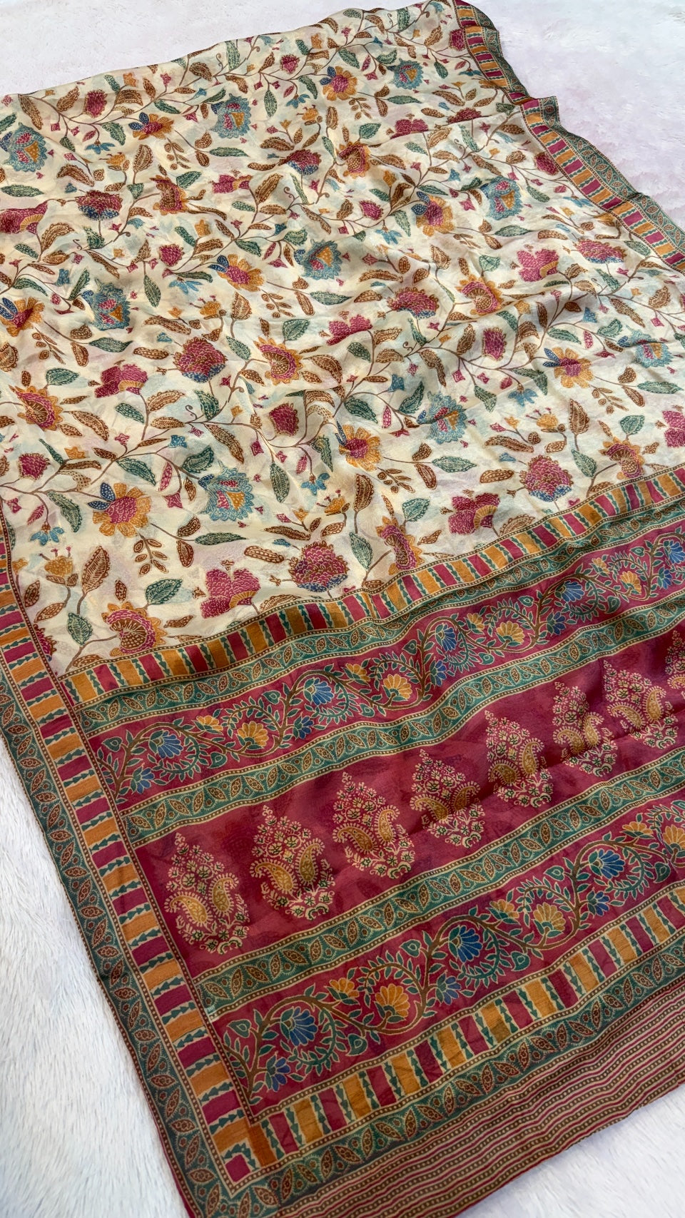 Premium Gulbahar Floral Saree