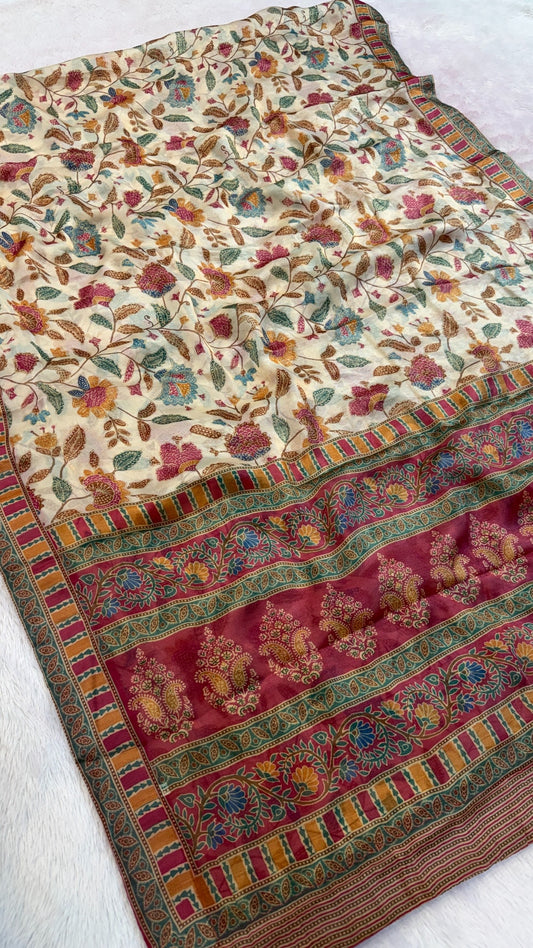 Premium Gulbahar Floral Saree
