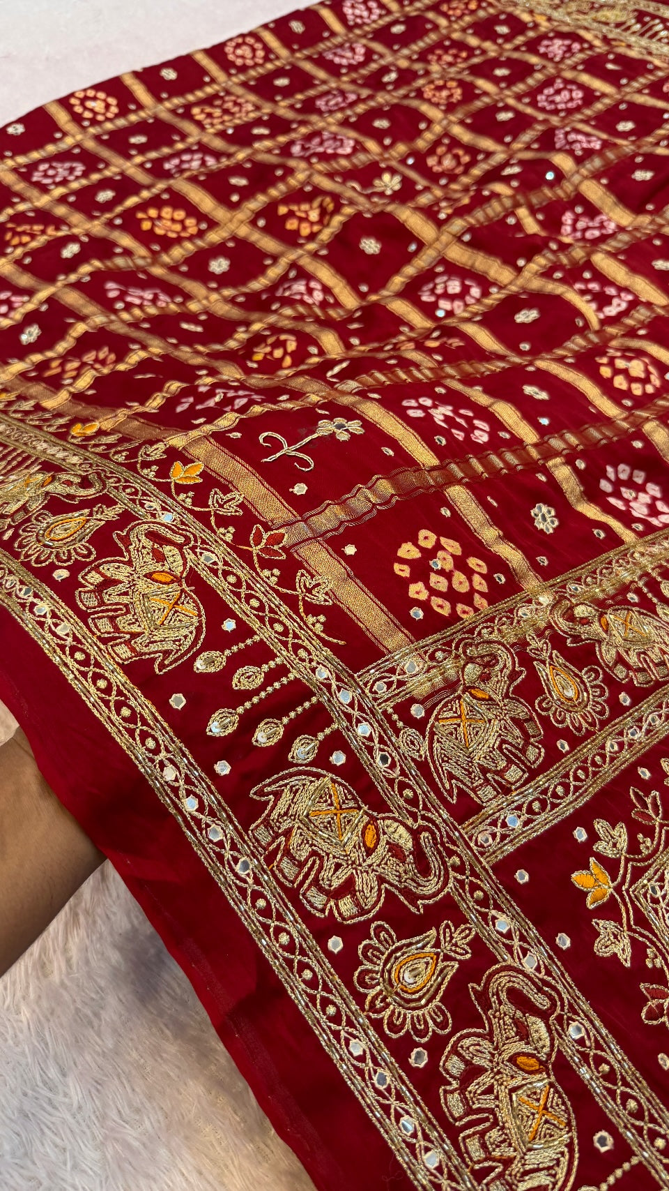 Traditional Gharchola Saree - 4074