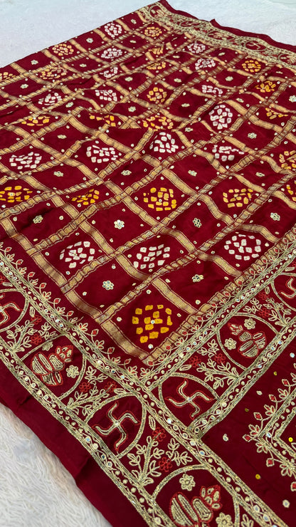 Traditional Gharchola Saree - 4062