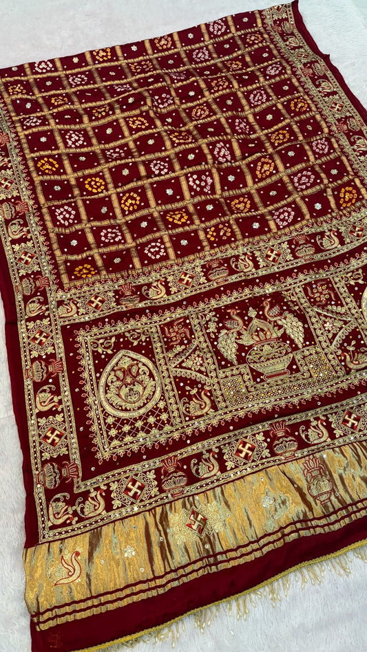 Traditional Gharchola Saree - 4060