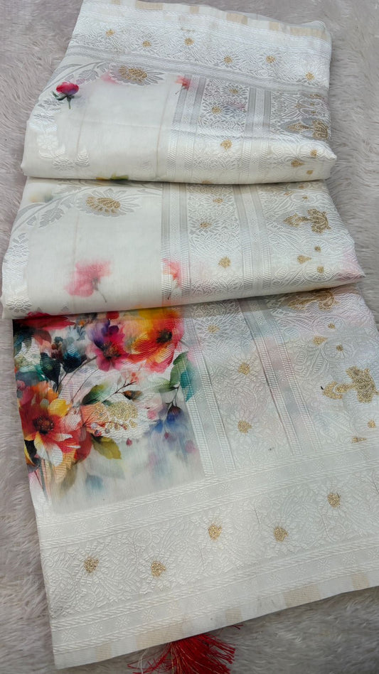 Girlish Floral Collection Saree (B)