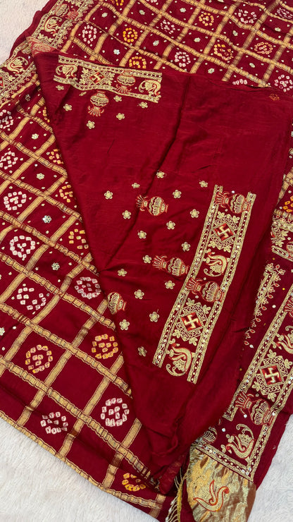 Traditional Gharchola Saree - 4060