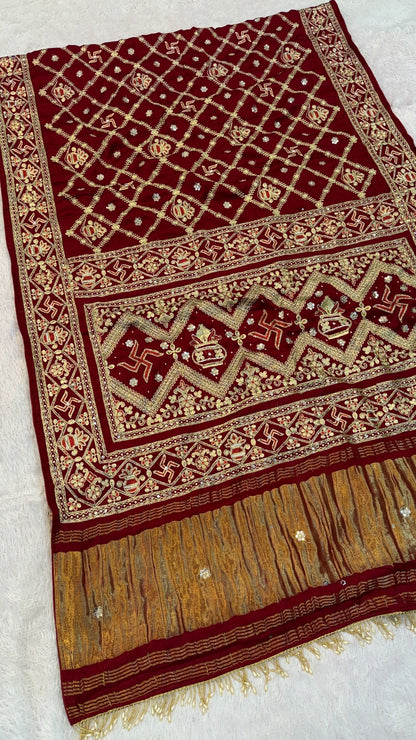 Gharchola Saree (Swastik X Kumbh)