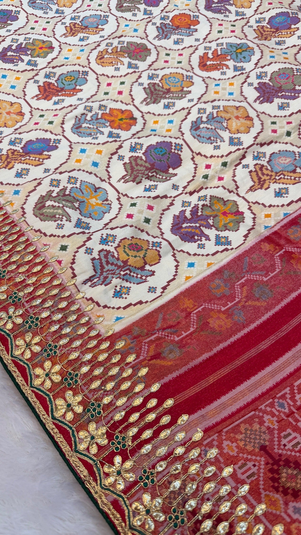 Tradition Patola Saree with Heavy Border