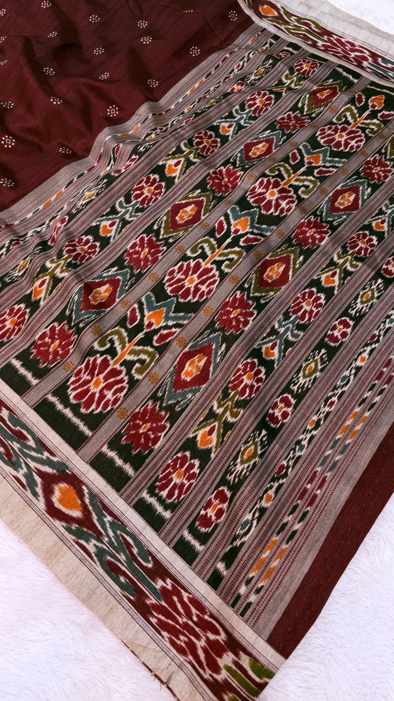 Vintage Coco Patola Saree