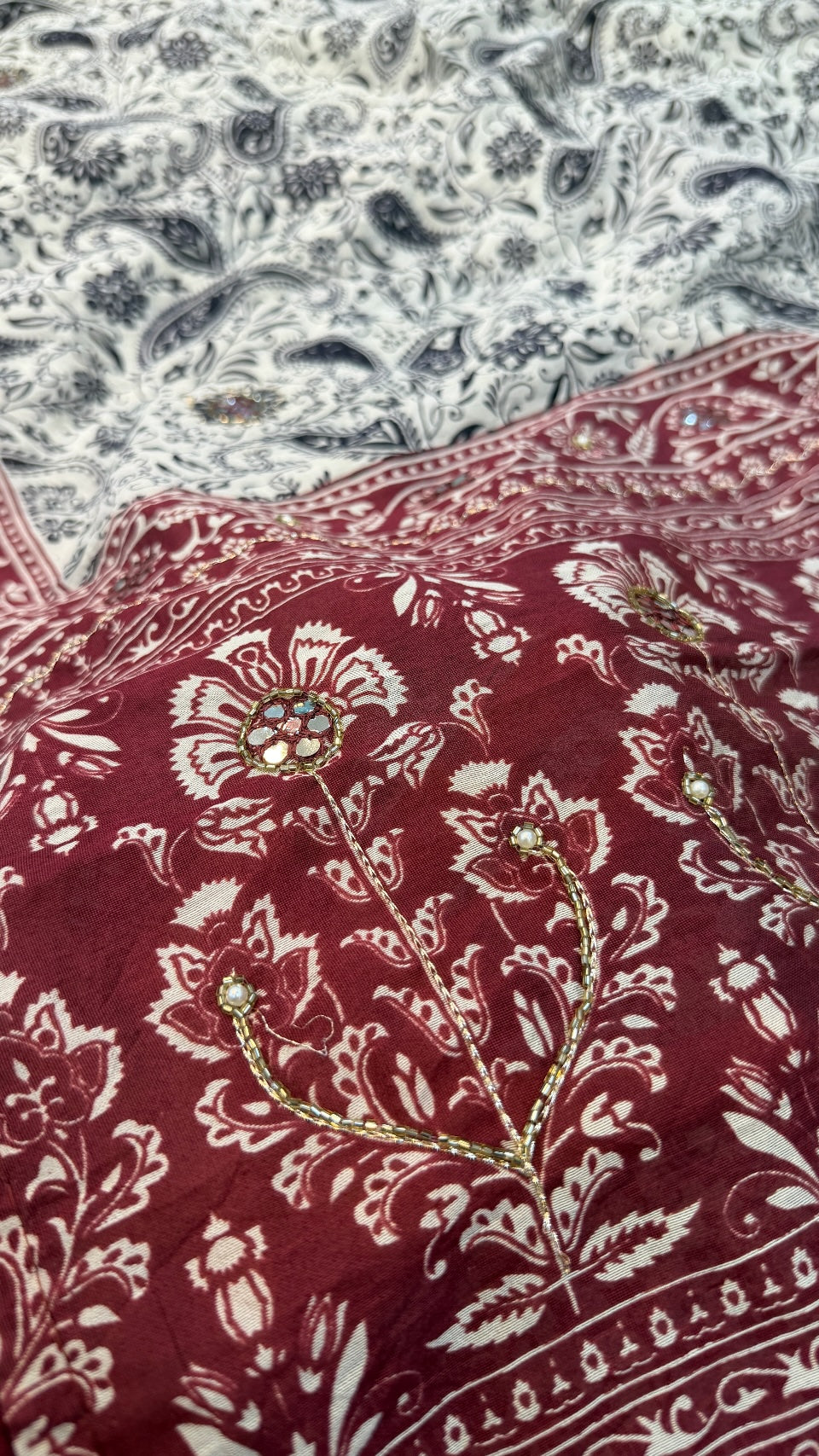 Kalamkari Sitara Work Saree