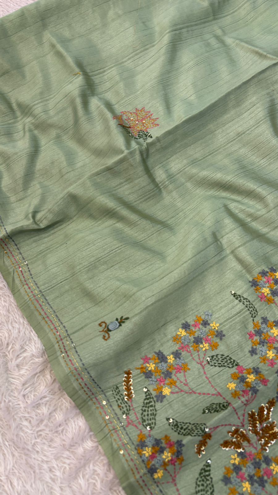 Hand Boutique French Knot Unn Work Saree (Vol.1)