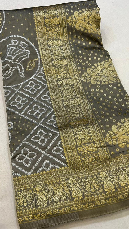 Lakhanavi Bandhani Saree