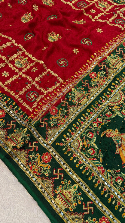 Kutchi Gharchola Saree (Kumbh)