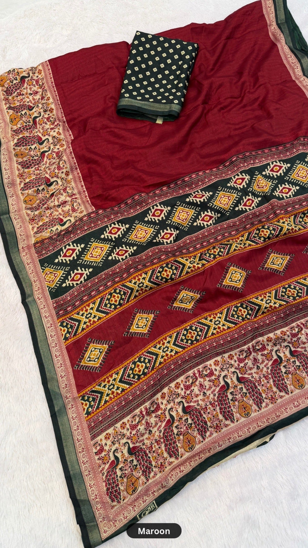 Plain Kalamkari  X Mul Cotten Saree