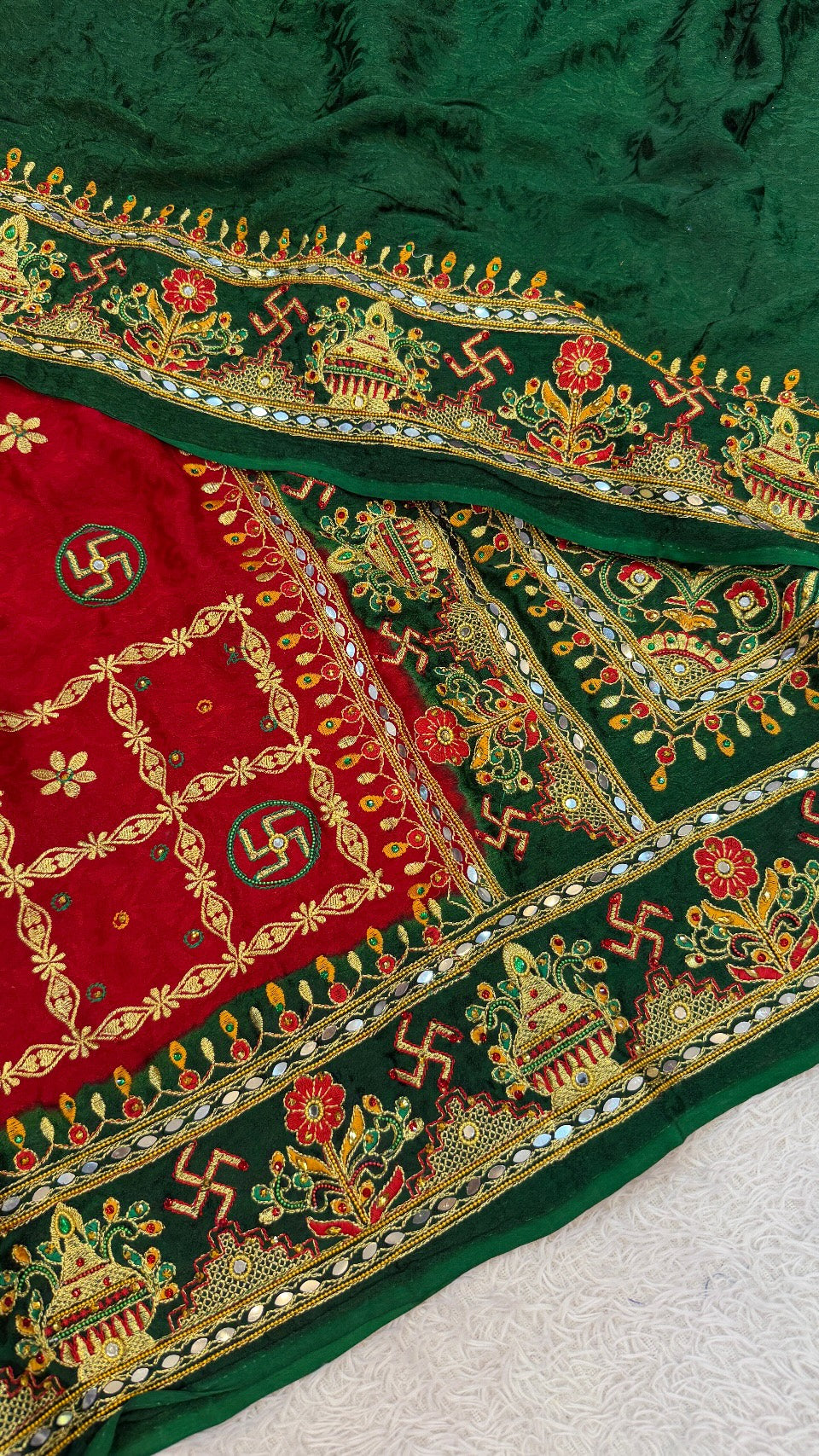 Kutchi Gharchola Saree (Kumbh)