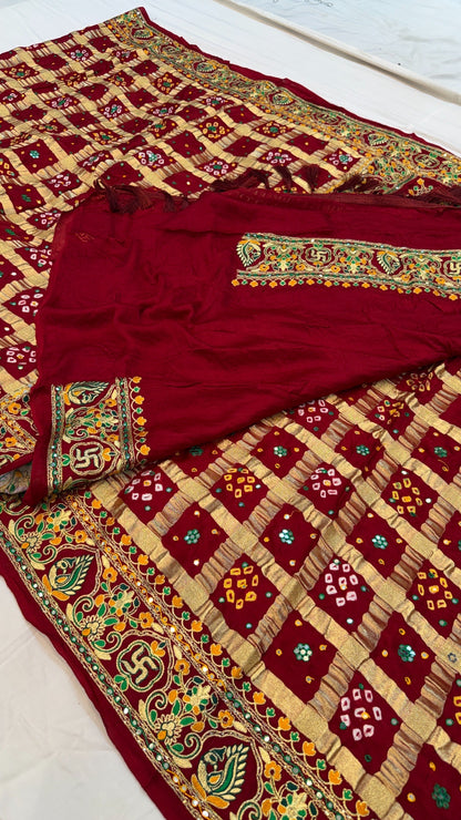 Traditional Gharchola Saree (H)
