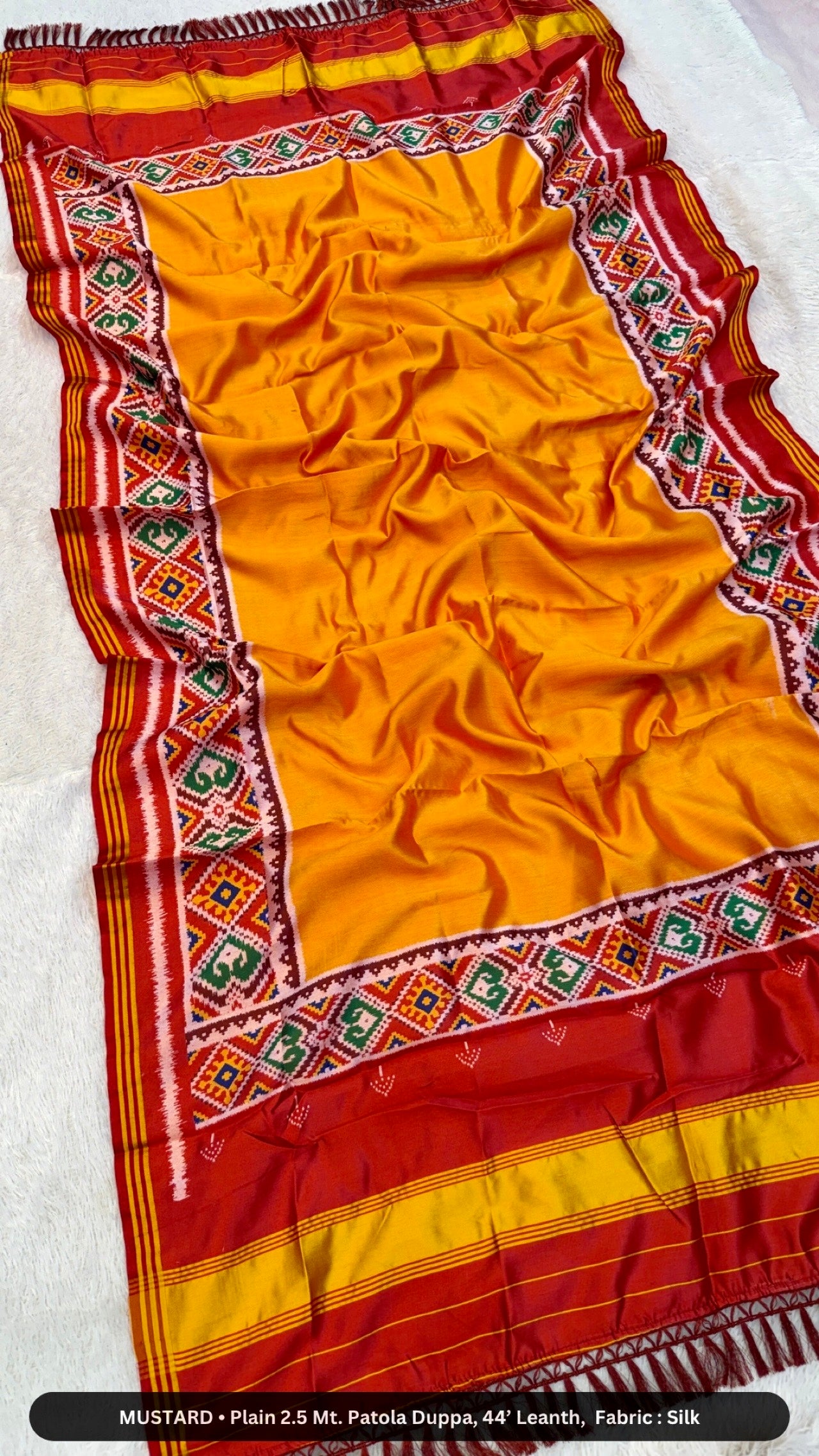 Pure Look Plain Patola Duppta