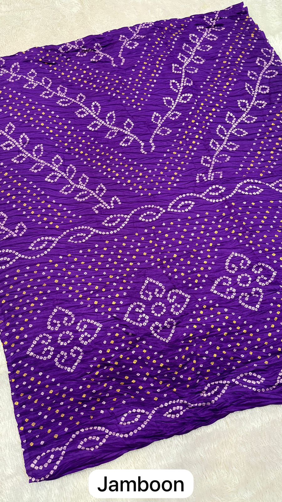 Kutchi Bandhani Saree (Amba-Dal Crush)