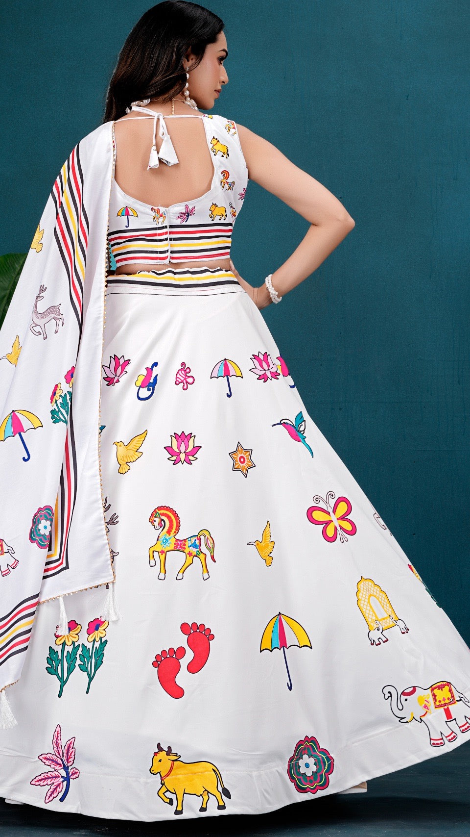 Chitrakari Lehenga Choli (7 Meter Flair)