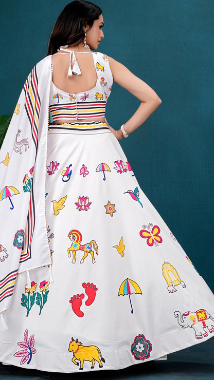 Chitrakari Lehenga Choli (7 Meter Flair)